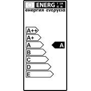 Zrcadlo s LED osvětlením Naturel Pavia Way 60x60 cm ZIL6060KRBV. energetický štítek