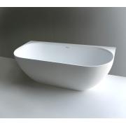 Volně stojící vana ke zdi SAT Lesly 170x82 cm litý mramor LE1700. obr. 6