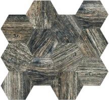 Mozaika Fineza Timber Design pepper hexagon