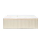 Koupelnová skříňka s umyvadlem Naturel Austen 120x35x52 cm beige mat Naturel Austen120BG. obr. 3 