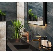 Umyvadlová baterie SAT DARK bez výpusti broušené zlato mat SATBSDA271PBZ. obr. 15&nbsp;