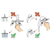 Hlavová sprcha SAT černá SATBSHS33C. &nbsp;(1)