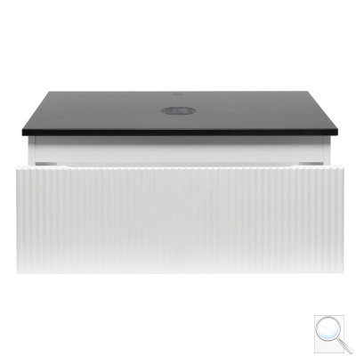 Koupelnová skříňka s deskou z umělého kamene SAT Evolution 98x30x44,8 cm bílá mat SATEVO100WMTK. obr. 1