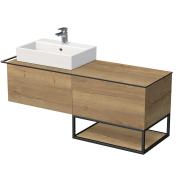 Koupelnová skříňka pod umyvadlo Naturel Oxo 140x50 cm dub halifax OXO140701ZKDL. obr. 2