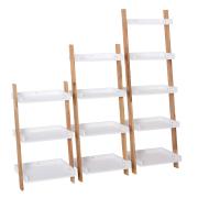 Set poličky a nosníků Naturel Home bílá/ořech mat 53,5x134x40 cm HOMEP4B. obr. 2 