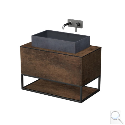 Koupelnová skříňka pod umyvadlo Naturel Oxo 90x58x50 cm měď mat OXO901ZKDM. obr. 1