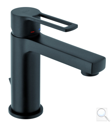 Umyvadlová baterie Paffoni Ringo s výpustí černá mat RIN075NO.