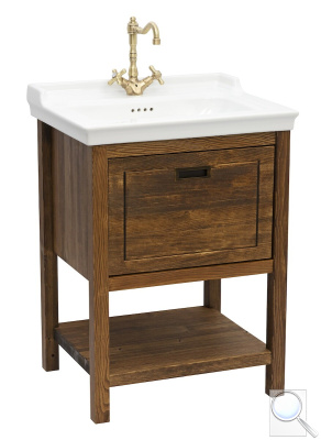 Koupelnová skříňka s umyvadlem Naturel Country 65x85x53 cm palisandr COUNTRY65ZPA. 65 x 85 x 53 cm