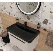 Nábytkové umyvadlo SAT Fusion 81x46 cm černá matná, otvor pro baterii uprostřed SATFUS8046BKM. obr. 8