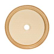 Umyvadlo na desku SAT Purity 36x36 cm jantarová bez otvoru pro baterii, bez přepadu SATGLA3636A. &nbsp;(3)