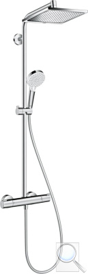 Sprchový systém Hansgrohe Crometta E na stěnu s termostatickou baterií chrom 27281000. obr. 1