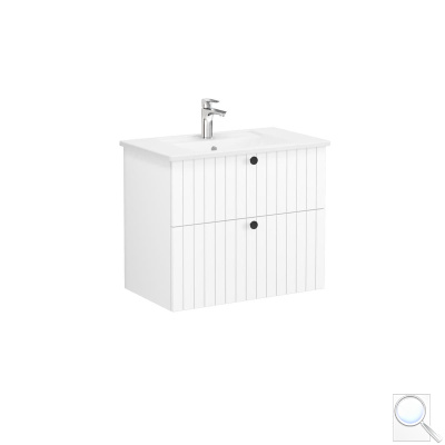 Koupelnová skříňka s umyvadlem Vitra Root 80x67x46 cm bílá mat ROOTG80WINTS. obr. 1