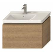Koupelnová skříňka pod umyvadlo Jika Cubito 74x42,6x48 cm bílá, dub. dub, kód 0J42.5.301.519.1&nbsp;