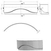 Čelní panel k vaně Laguna Samanta Plus 140 cm akrylát SMP1400. obr. 2 