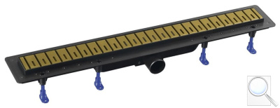 Sprchový žlab Polysan KLAVER 71 cm plast zlatá mat 73721GB. obr. 1