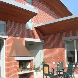 Klinker ukázky realizací - Červená Melbourne  - 