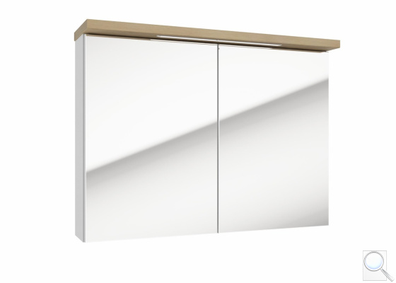 Zrcadlová skříňka Naturel Stilla + LED 80x60 cm bílá STILLAE08002. obr. 1
