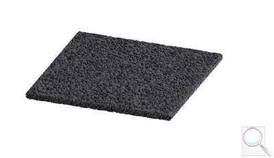 Pryžová podložka Alliq pod teleskopický terč 200 x 200 x 5 mm