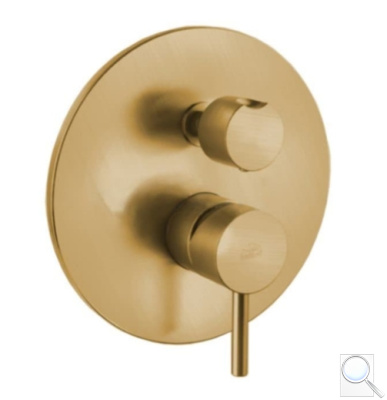 Sprchová baterie Paffoni Light včetně podomítkového tělesa broušená zlatá mat LIG018HGSP. obr. 1