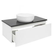 Koupelnová skříňka s krycí deskou SAT B-WAY 99x30x45 cm bílá lesk BWAY100WZ. &nbsp;(3)