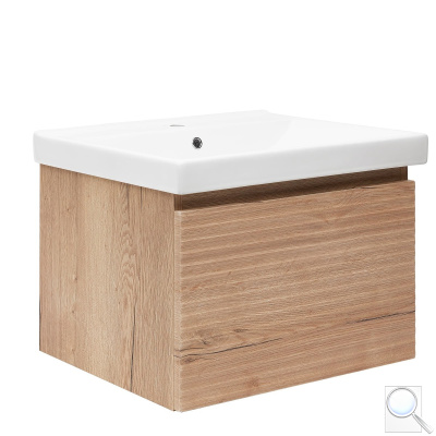 Koupelnová skříňka s umyvadlem Naturel Savona 78x43x44,8 cm dub halifax mat SAVONA80DHU1. obr. 1