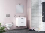 Koupelnová sestava s umyvadlem zrcadlem a osvětlením Vitra Mia 79x61x39,5 cm bílá lesk MIASET80B (obr. 4)