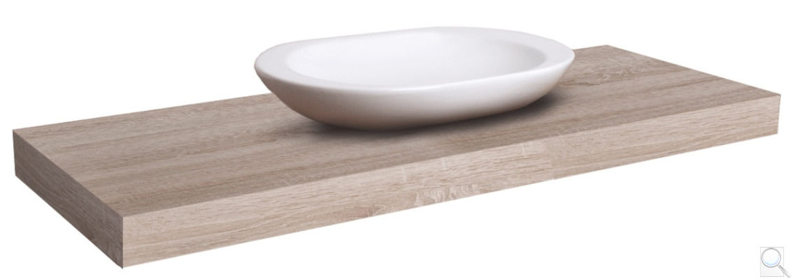 Deska pod umyvadlo Naturel Dolce 100x8x50 cm dub bardolino DO10050DB. obr. 1