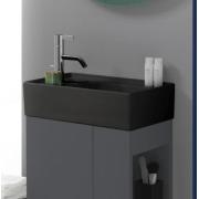 Umývátko Laufen Kartell By Laufen 46x28 cm černá mat otvor pro baterii, bez přepadu H8153357161111. obr. 2