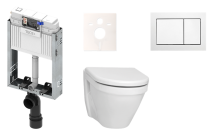 TECE závěsný komplet WC Vitra S50, zadní odpad, KMPLS50T