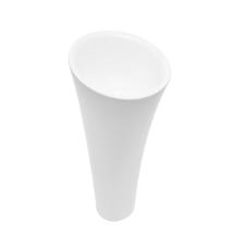 Volně stojící umyvadlo SAT Fusion 42,5x42,5 cm bez otvoru na baterii bílá lesk SATFUS9543