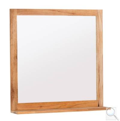 Zrcadlo s poličkou Naturel Home 60x61,5 cm ořech HOMEZRC. obr. 1