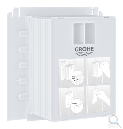 Revizní šachta pro malá tlačítka Grohe 40911000. obr. 1