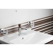 Umyvadlová baterie SAT Fusion bez výpusti páka tmavé dřevo SATBSFU271DT. obr. 5&nbsp;