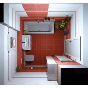 Obdélníková vana Laguna Cube Way Plus 150x70, 160x70, 170x70 cm akrylát. Obr. 4&nbsp;