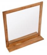 Zrcadlo s poličkou Naturel Home 60x61,5 cm ořech HOMEZRC (obr. 2)