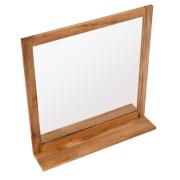 Zrcadlo s poličkou Naturel Home 60x61,5 cm ořech HOMEZRC. obr. 2