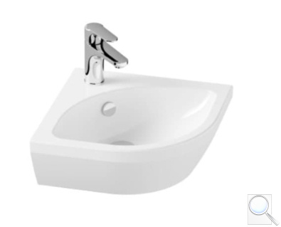 Rohové umývátko VitrA Integra 56x40 cm otvor pro baterii uprostřed 7336-003-0999. obr. 1