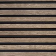 Obkladová lamela Fineza Slat Medium Grey oak hnědá. im-1200-SLAT02GO-004