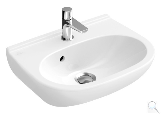 Umyvadlo Villeroy & Boch O.Novo 50x40 cm otvor pro baterii uprostřed 53605001. obr. 1