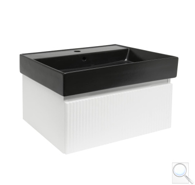 Koupelnová skříňka s umyvadlem SAT Evolution 78x30x44,8 cm bílá mat SATEVO80WMU2B. obr. 1