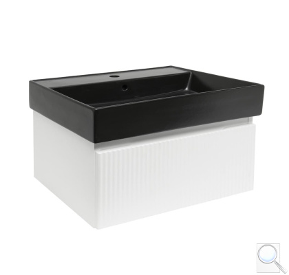 Koupelnová skříňka s umyvadlem SAT Evolution 78x30x44,8 cm bílá mat SATEVO80WMU2B. obr. 1