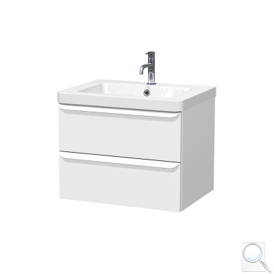 Koupelnová skříňka s umyvadlem Naturel Pavia 65x53x49 cm, 85x53x49 cm, 105x53x49 cm bílá mat bílá úchytka. 65x53x49 cm PAVIA365ZBI