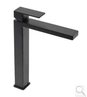 Vysoká umyvadlová baterie SAT Vision bez výpusti černá matná SATBSVI285C. obr. 1