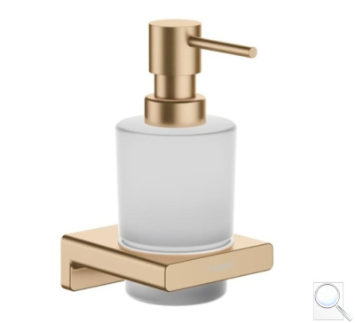 Dávkovač mýdla Hansgrohe AddStoris s držákem kartáčovaný bronz 41745140. obr. 1