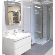 Sprchová vanička obdélníková SAT Limnew litý mramor bílá. Obr. 3&nbsp;