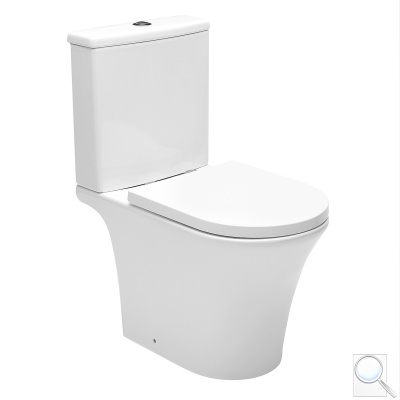 WC kombi komplet SAT Brevis včetně sedátka softclose, vario odpad, bílá  SATBRE030RREXVP. 