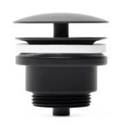 Průtočná zátka SAT k umyvadlům bez přepadu černá mat PZATKABLACK. obr. 2