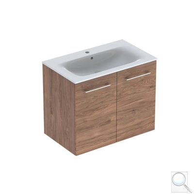Koupelnová skříňka s umyvadlem Geberit Selnova 80x50,2x65,2 cm ořech hickory 501.258.00.1. obr. 1