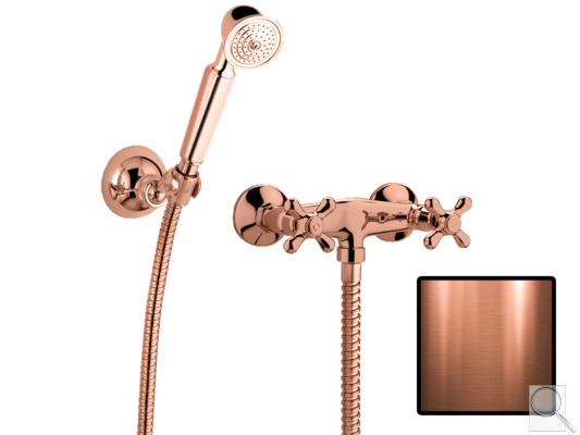 Sprchová baterie Paffoni Ricordi se sprchovým setem 150 mm měď IR168DRM. 