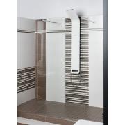 Sprchový panel SIKO na stěnu s pákovou baterií bílá ALUSHOWER. obr. 8 